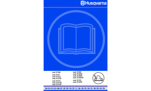 Husqvarna R146 S R147 R147 S R147 SE R151 S R151 SH R151 SV R150 S R150 SH R150 SV R150 SVH R153 S R153 SV 2008-06 User Manual