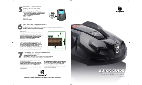 Husqvarna QG Automower 320 330X 2013 User Manual