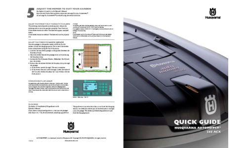 Husqvarna QG Automower 265 ACX 2012 User Manual