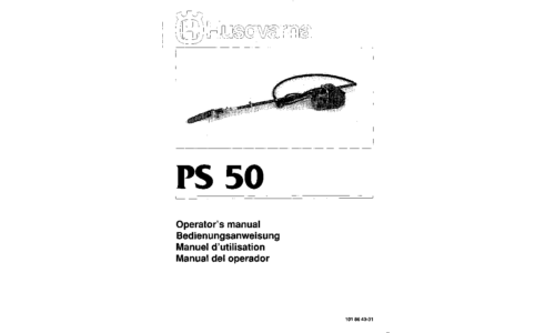 Husqvarna PS 50 1997-01 GB DE FR ES User Manual