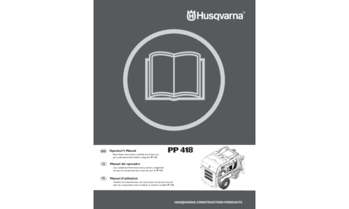 Husqvarna PP418 Husqvarna EN 2008-31 User Manual_1