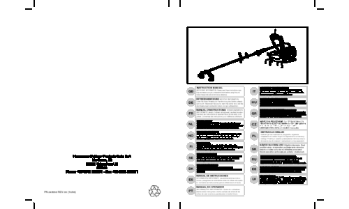 Husqvarna McCulloch Elite 2.210 2.510 2.010 BP 953900767 953900768 953900791 2007-01 Brush Cutter User Manual