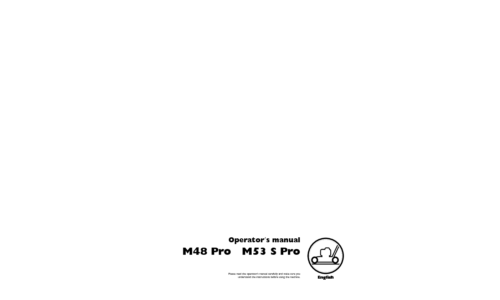 Husqvarna M48 Pro M53 S Pro 2004-11 User Manual