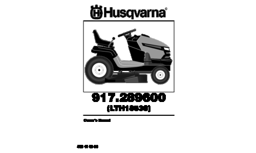 Husqvarna LTH18538 2010-05 TRACTORS RIDE MOWERS 917.289600 User Manual