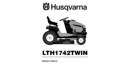 Husqvarna LTH1742 Twin 96041006700 2007-11 User Manual