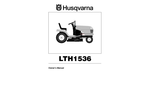 Husqvarna LTH1536 HAU15HK36B 2004-11 User Manual