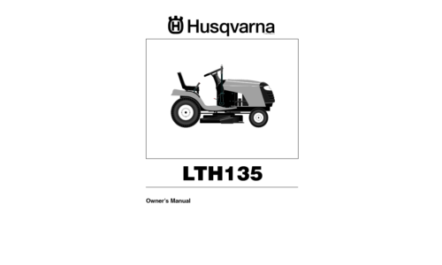 Husqvarna LTH135 HAU135H36B 2003-06 User Manual