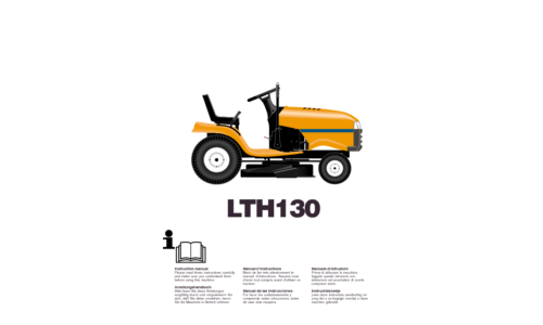 Husqvarna LTH130 HELTH130A 2001-01 EN DE FR ES IT NL User Manual