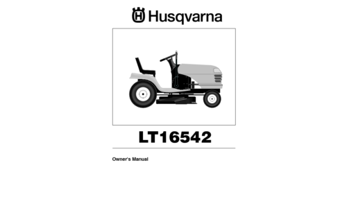 Husqvarna LT 16542 96013001900 2006-02 Ride Mower User Manual