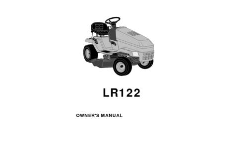 Husqvarna LR 122 954140014A 1998-11 Ride Mower User Manual