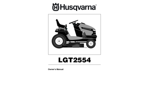 Husqvarna LGT2554 2009-04 TRACTORS RIDE MOWERS 96045001700 User Manual