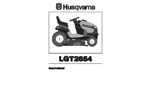 Husqvarna LGT 2654 96043003600 2007-05 Ride Mower User Manual