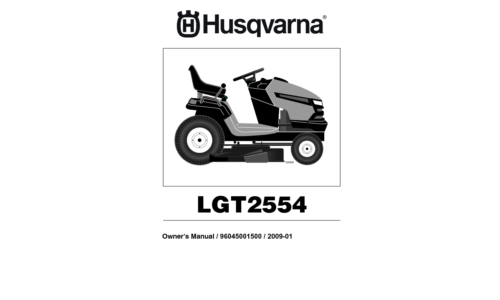 Husqvarna LGT 2554 96045001500 2009-01 Ride Mower User Manual_1