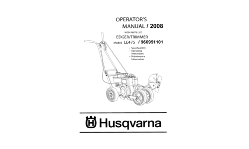 Husqvarna LE 475 966951101 2008-04 Edger User Manual_2