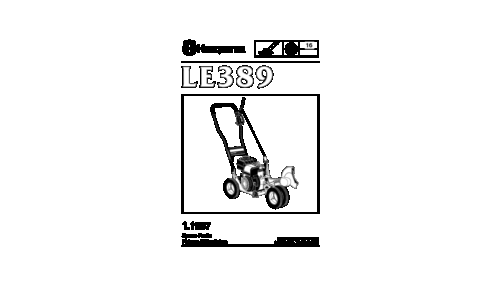 Husqvarna LE 389 1996-11 Edger User Manual