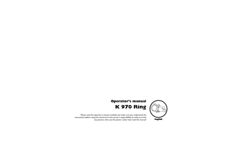 Husqvarna K970 Ring 2011-08 User Manual