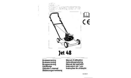 Husqvarna Jet 48 1997-01 SE DK NO FI EN DE FR NL ES IT PT User Manual