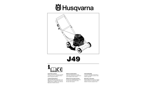 Husqvarna J49 95417021900 2007-02 EN DE FR ES NL IT User Manual