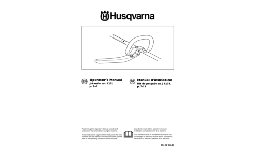 Husqvarna J-handle set 123 L 2004-02 User Manual_1