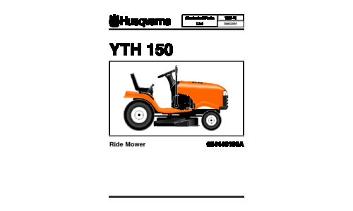 Husqvarna IPL YTH 150 954140108A 1999-11 Ride Mower User Manual_1