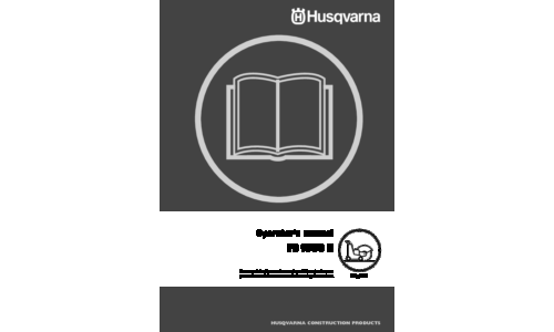 Husqvarna IPL FS1000E Husqvarna EN 2006-12 User Manual