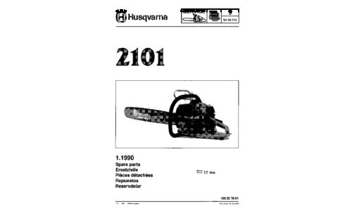 Husqvarna IPL 2101 1990-06 Chain Saw User Manual