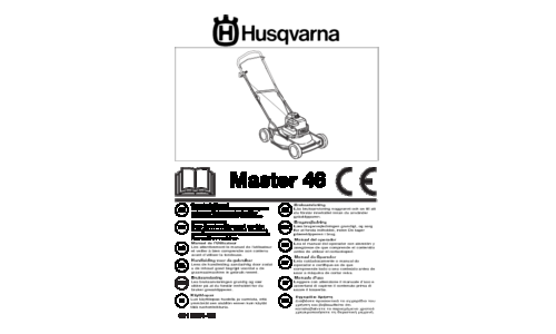 Husqvarna Husqvarna Master 46 964471239 964472939 2006-12 Lawn Mower EN DE FR NL NO FI SE DK ES PT IT GR User Manual