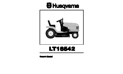 Husqvarna Husqvarna LT16542 2006-02 532403747 Canada EN User Manual