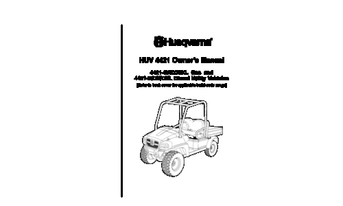 Husqvarna HUV4421G HUV4421GXP HUV4421GXL HUV4421D HUV4421DXP HUV4421DXL 2010 HUVS User Manual_1