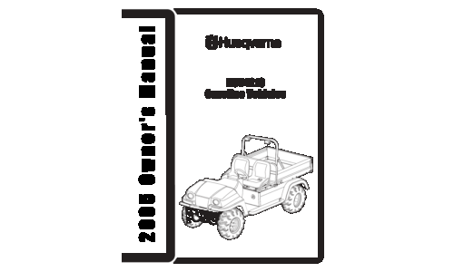 Husqvarna HUV 4213 (2005) 2005-01 Utility Vehicle User Manual