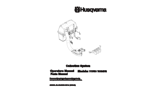 Husqvarna HCS 1372 Collection System (539111750) 2005-03 Accessory (Turf Care Ride Mower) User Manual