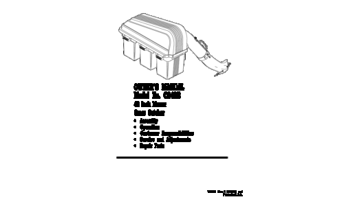 Husqvarna Grass Collector Grass Catcher C342B 2001-04 EN User Manual