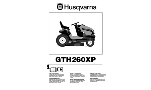 Husqvarna GTH260 XP 96041000100 2007-02 EN DE FR ES NL IT User Manual