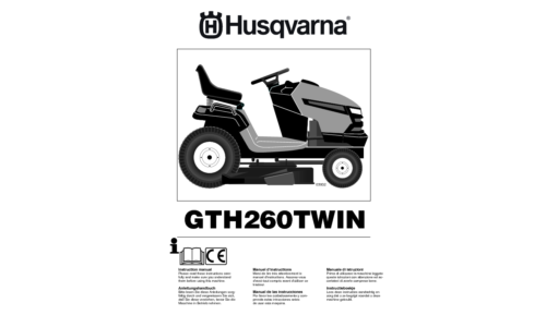 Husqvarna GTH260 Twin 96041004502 2008-09 EN DE FR ES IT NL User Manual