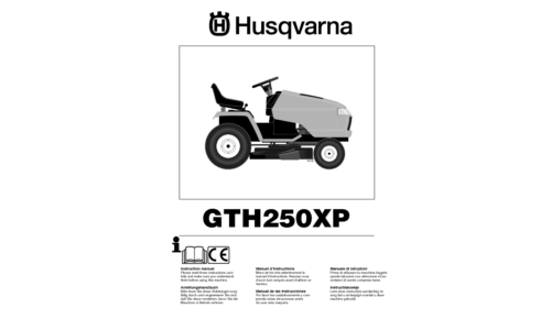 Husqvarna GTH250 XP 2005-05 EN DE FR ES IT NL User Manual