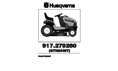 Husqvarna GTH 2448 T (917.279260) 960430009 2006-06 Ride Mower User Manual