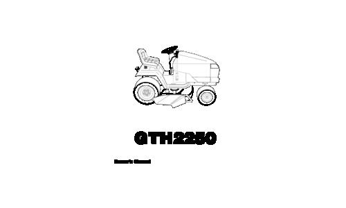 Husqvarna GTH 2250 A 954567093 2001-04 Ride Mower User Manual