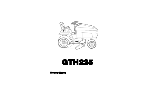 Husqvarna GTH 225 954140103A 1999-10 Ride Mower User Manual