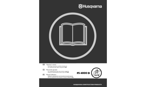 Husqvarna FS4800D Husqvarna EN 2006-04 User Manual