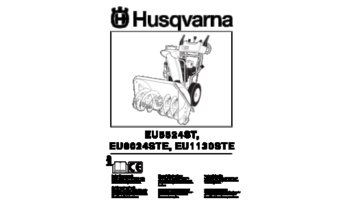 Husqvarna EU5524 ST EU8024 STE EU1130 STE 96191000102 2007-02 EN DE FR ES NL IT User Manual