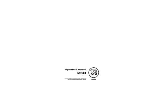 Husqvarna DT22 2003-03 User Manual