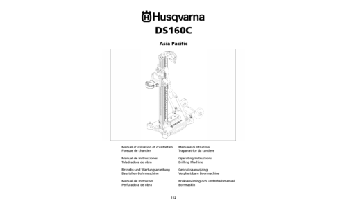 Husqvarna DS160C Husqvarna AP 2006-09 User Manual