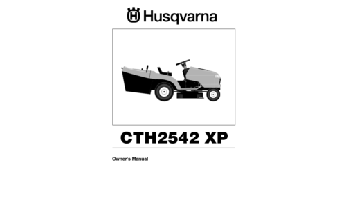 Husqvarna CTH2542 XP 96061015900 2007-02 EN User Manual