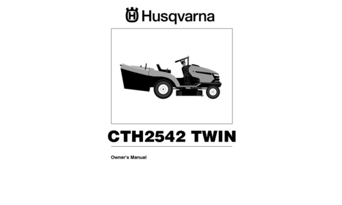 Husqvarna CTH2542 96061021800 2007-04 User Manual