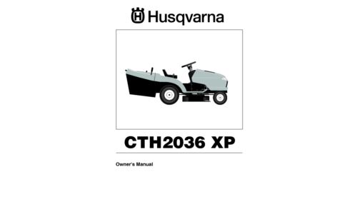 Husqvarna CTH2036 XP 96061015800 2007-02 EN User Manual