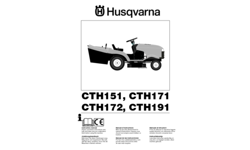 Husqvarna CTH151 CTH171 CTH172 CTH191 2005-05 EN DE FR ES IT NL User Manual