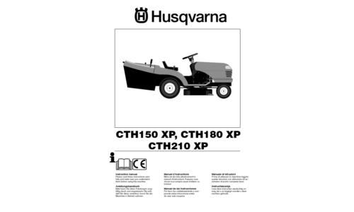 Husqvarna CTH150 XP CTH180 XP CTH210 XP 2005-05 EN DE FR ES IT NL User Manual