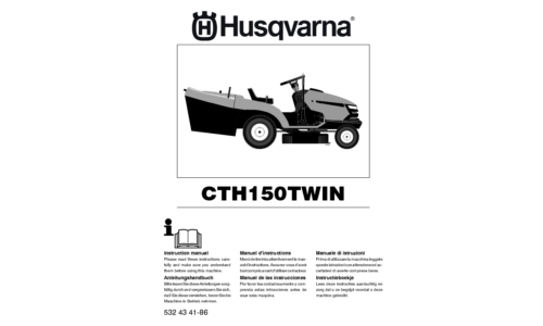 Husqvarna CTH150 Twin 96061026100 2010-02 Tractor EN DE FR ES IT NL User Manual