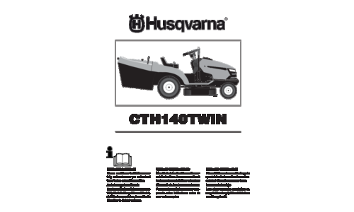 Husqvarna CTH140 Twin 96061019203 EN DE FR ES IT NL User Manual