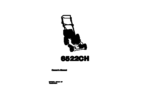 Husqvarna 6522 CH A (6522 RF A) 954222725 2001-01 Walk Mower User Manual